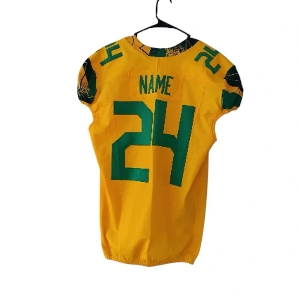 Nike Jordan Oregon Ducks Jersey Yellow/Green Men’s Size: Large Stitched #24 NWT
